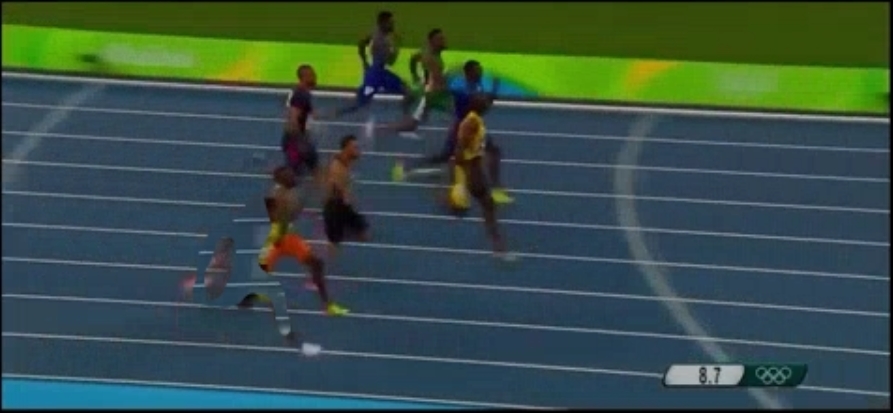 Edited race frame from the sports-video course report